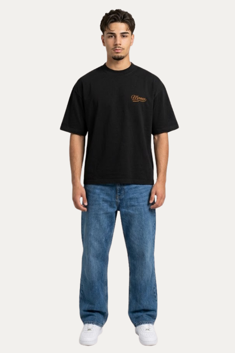Fortuna Tee – Black / Orange