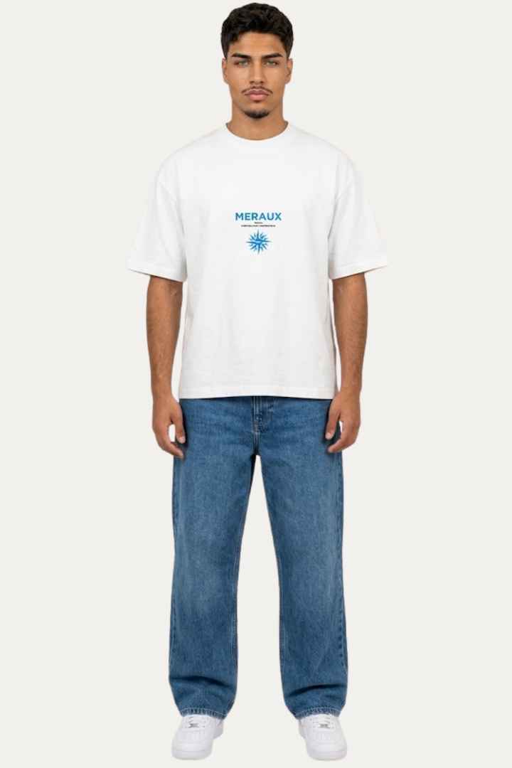 Northstar Tee – White / Blue