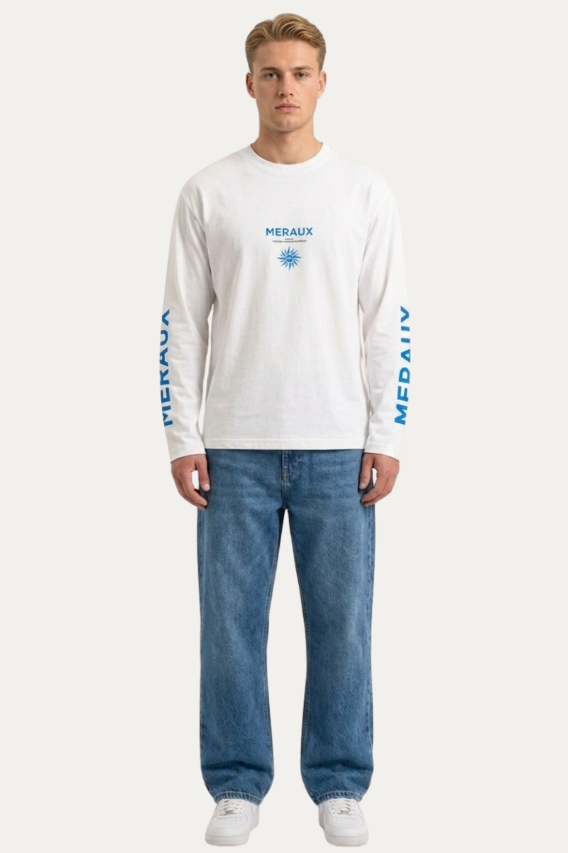 Northstar Longsleeve – White / Blue
