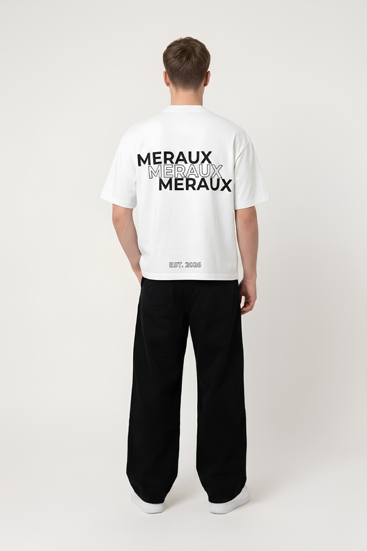 Arch Tee – White / Black