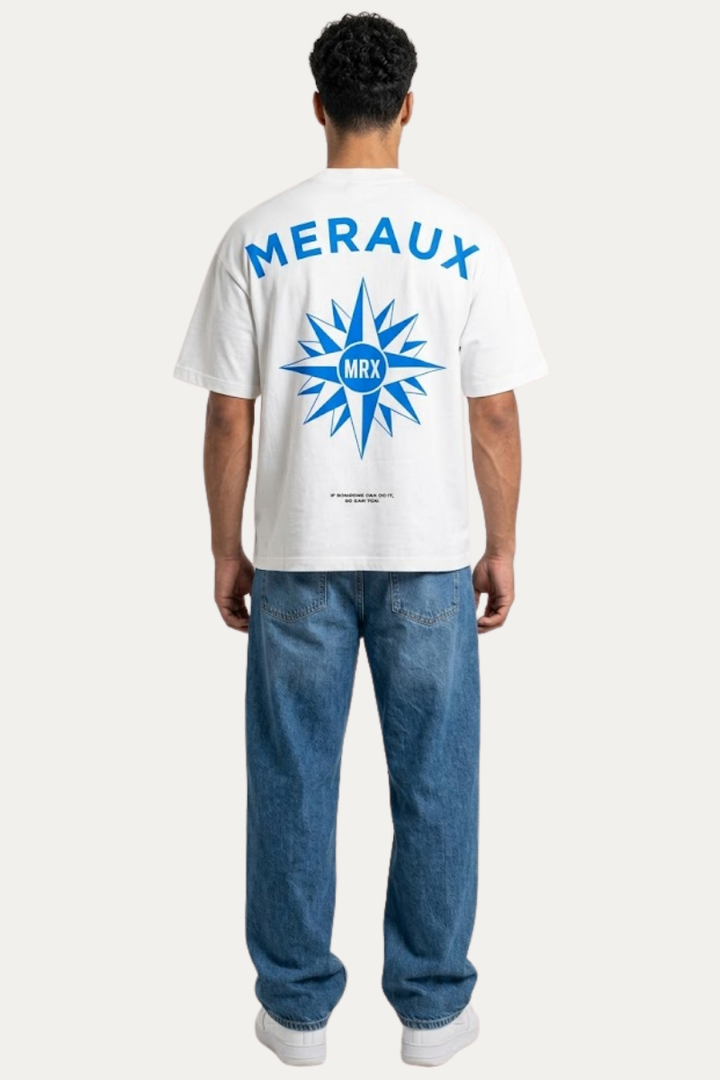 Northstar Tee – White / Blue