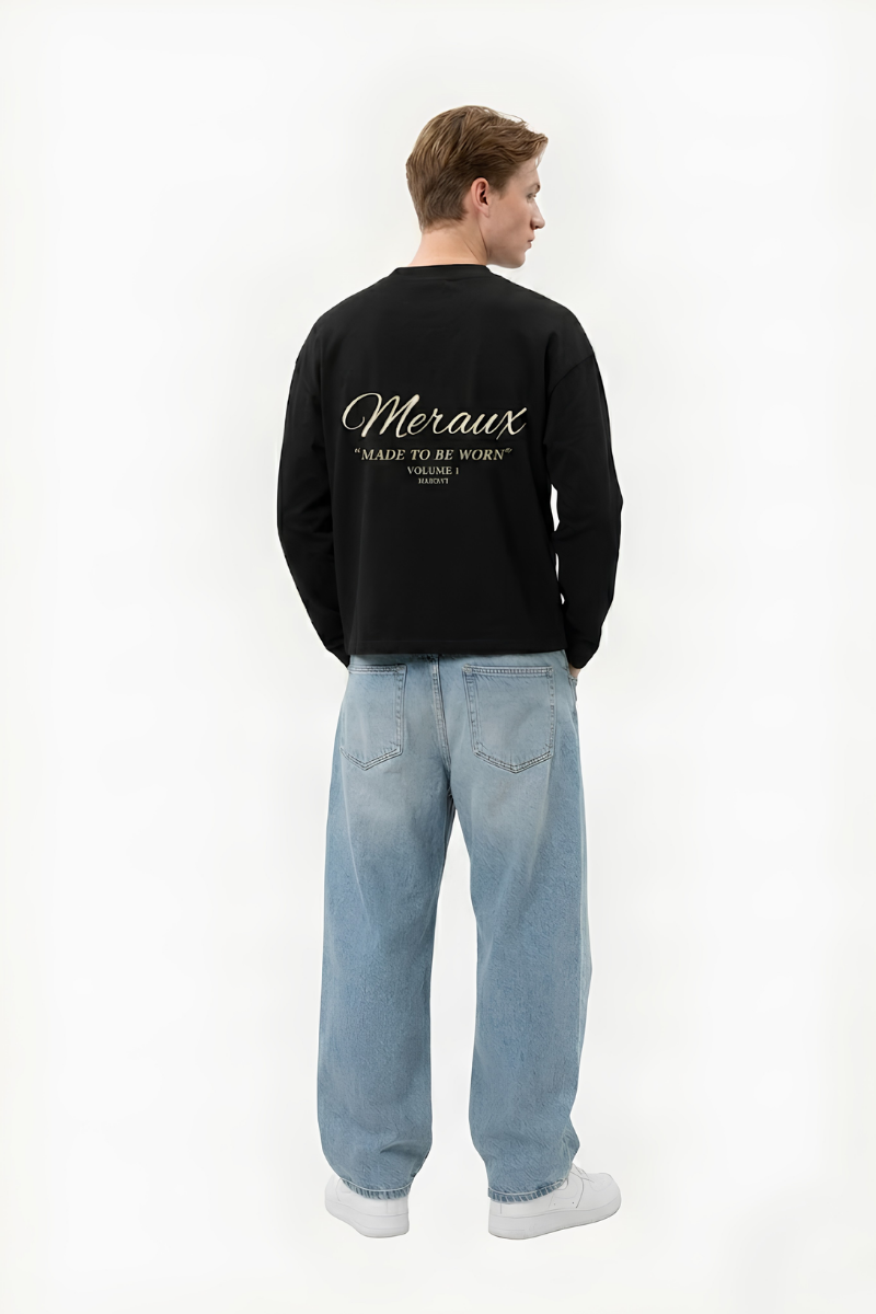 Script Longsleeve – Black / White