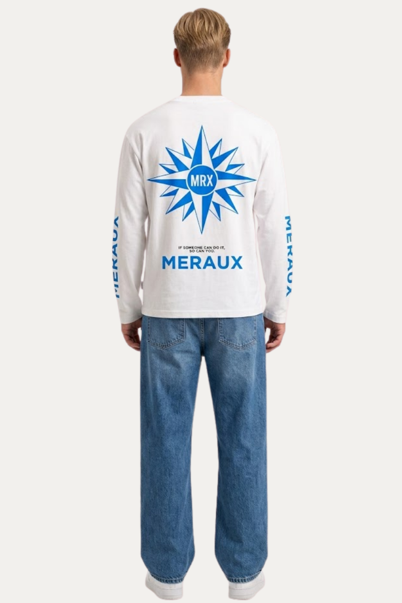 Northstar Longsleeve – White / Blue