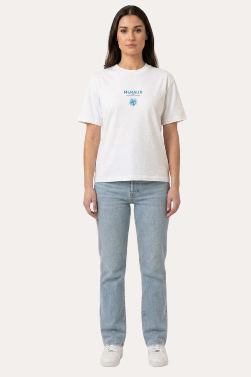 Northstar Tee – White / Blue