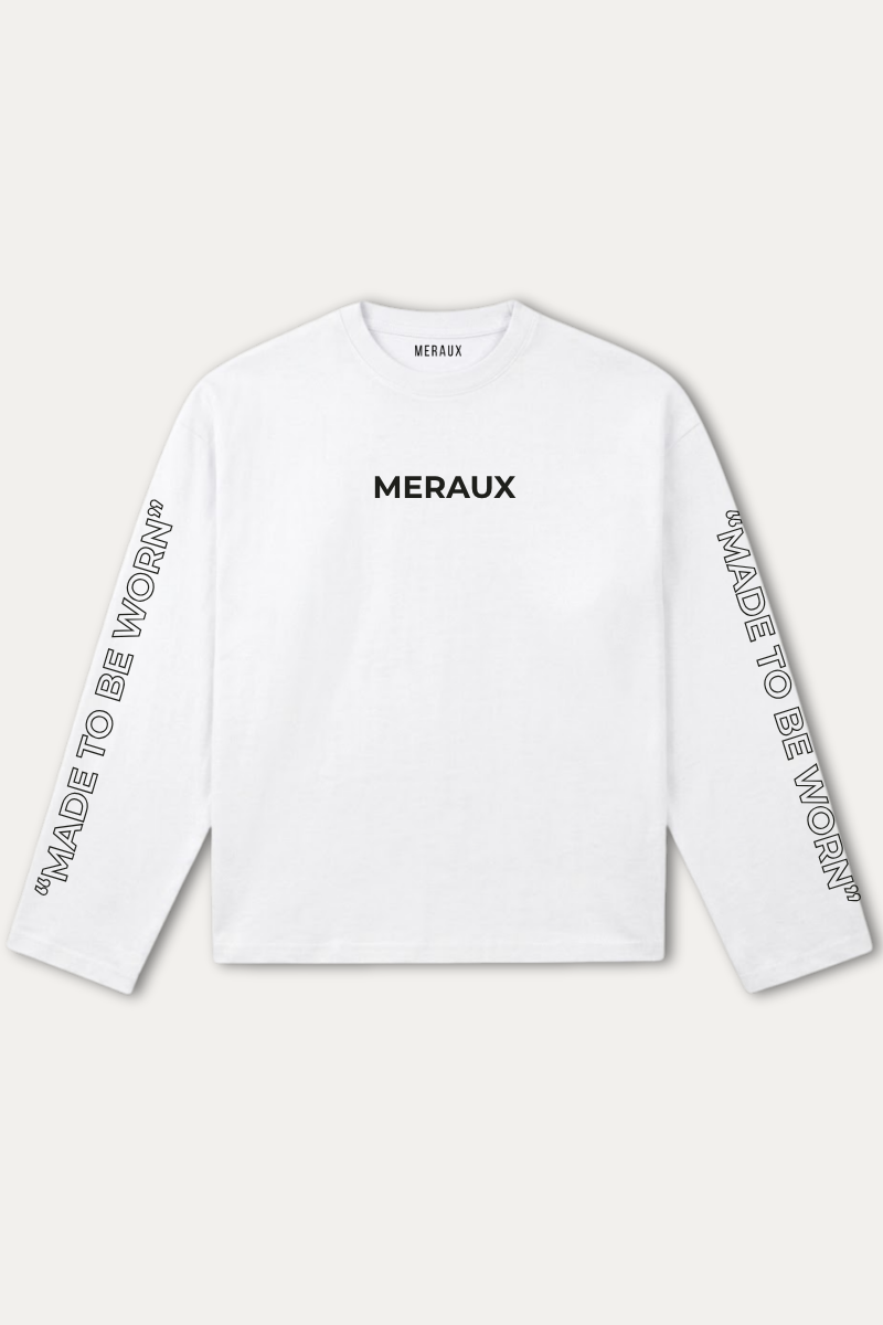 Arch Longsleeve – White / Black