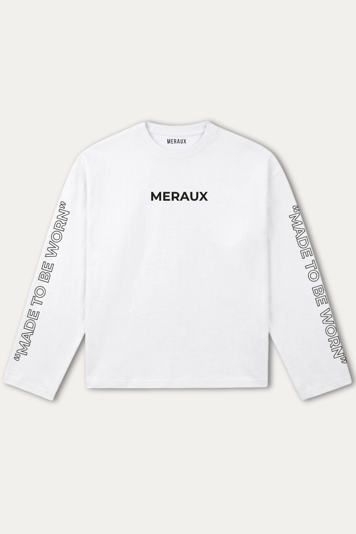 Arch Longsleeve – White / Black