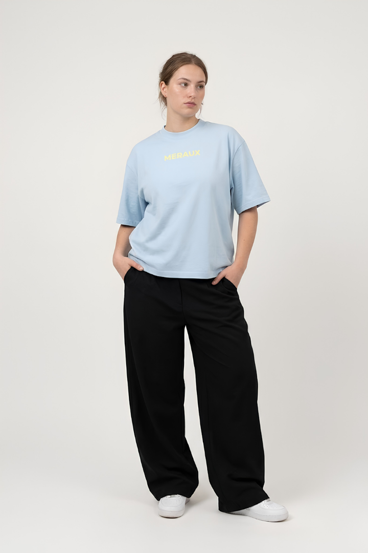 Arch Tee – Blue / Beige