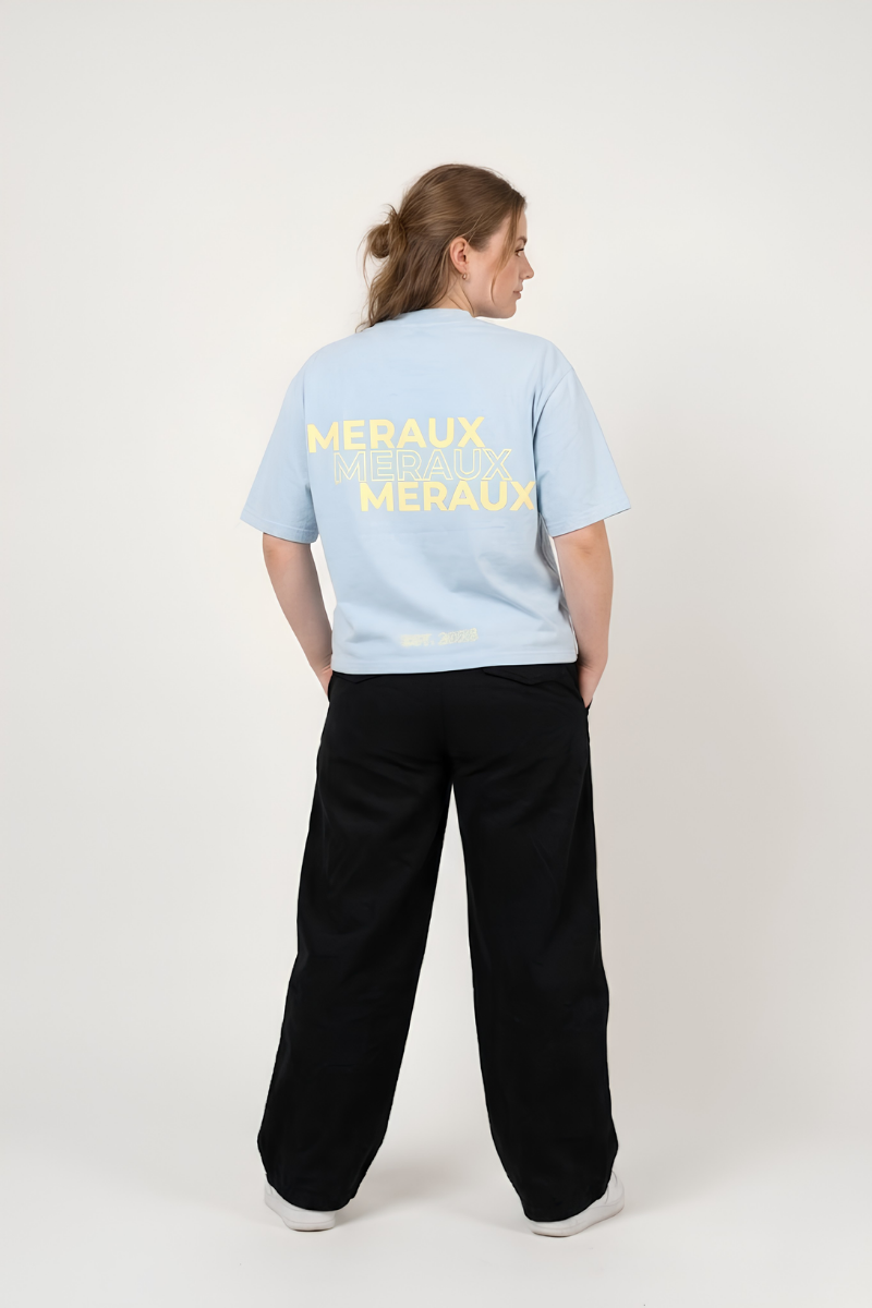 Arch Tee – Blue / Beige