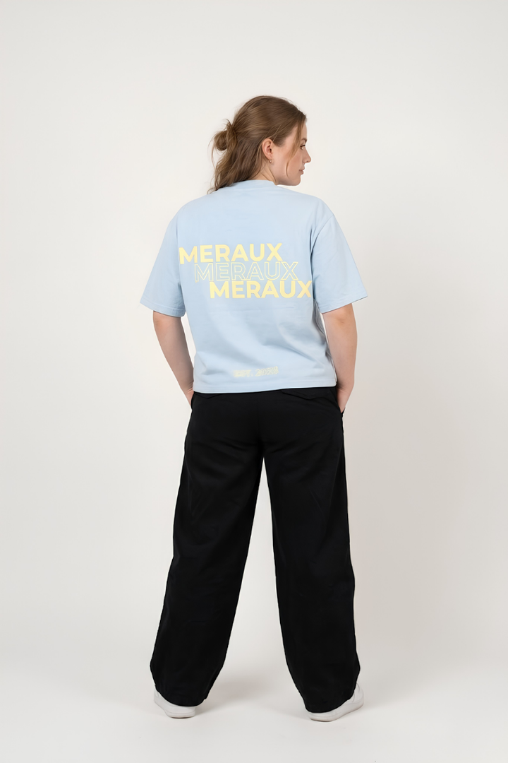 Arch Tee – Blue / Beige