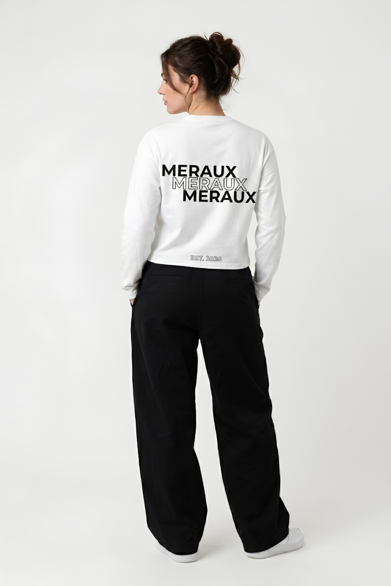 Arch Longsleeve – White / Black