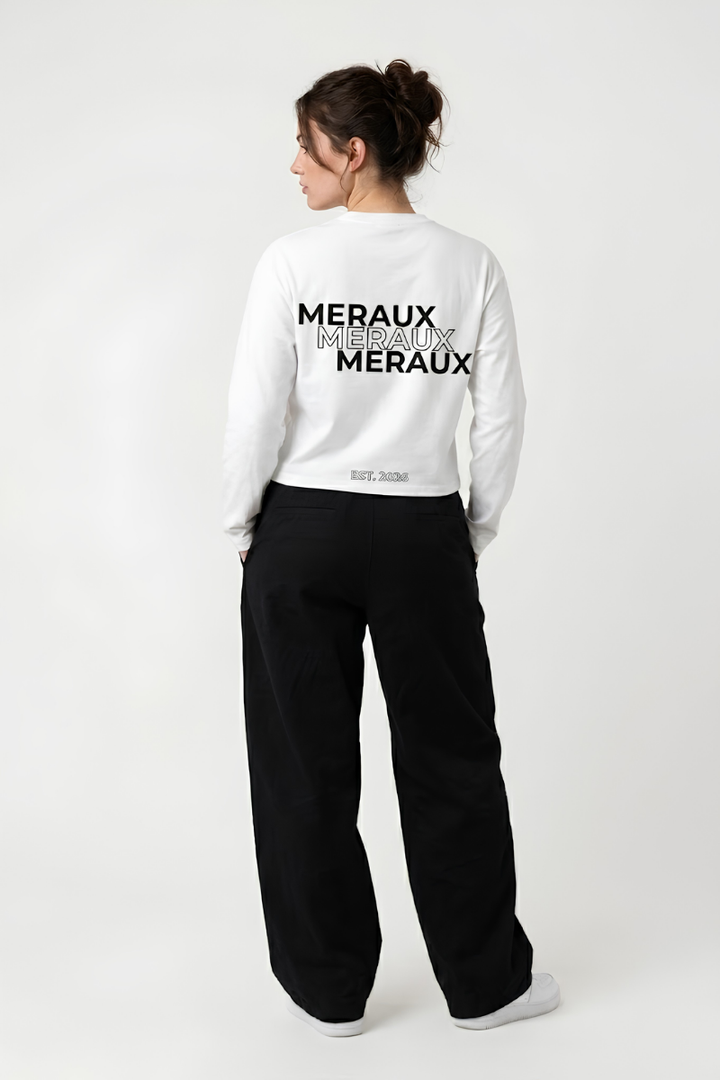 Arch Longsleeve – White / Black