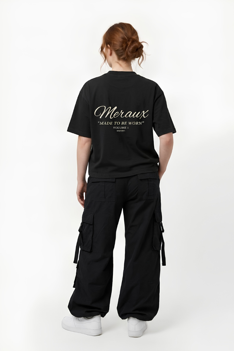 Script Tee – Black / White