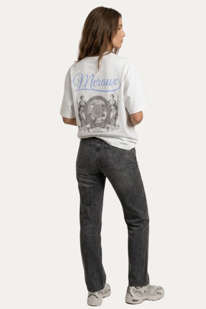 Fortuna Tee – White / Blue