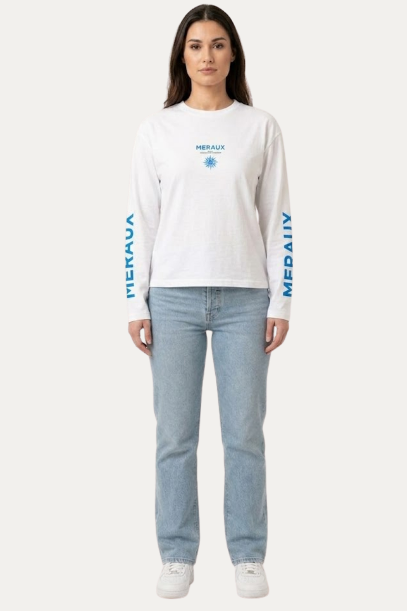 Northstar Longsleeve – White / Blue