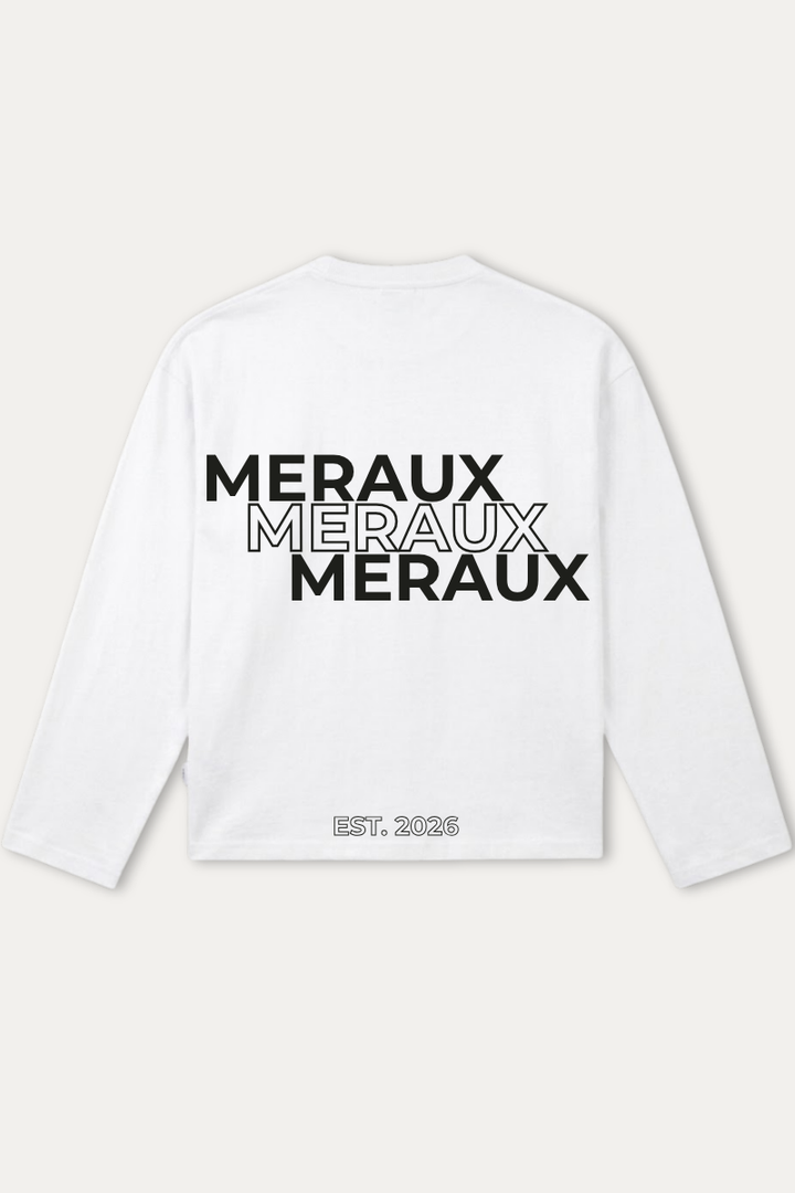 Arch Longsleeve – White / Black