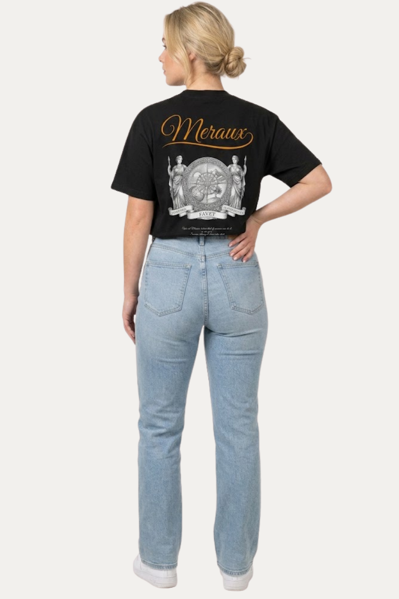 Fortuna Tee – Black / Orange