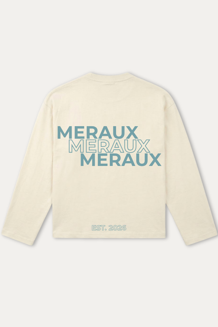 Arch Longsleeve – Beige / Light blue