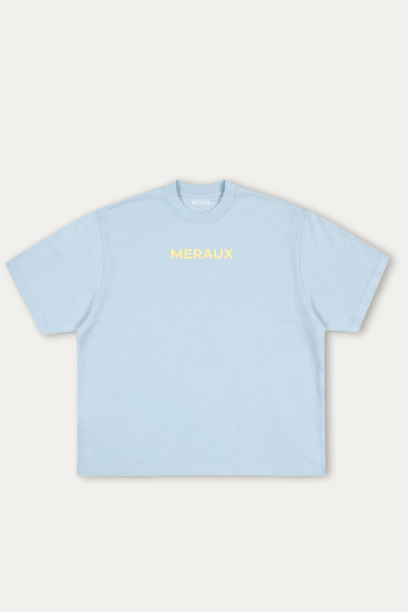 Arch Tee – Blue / Beige