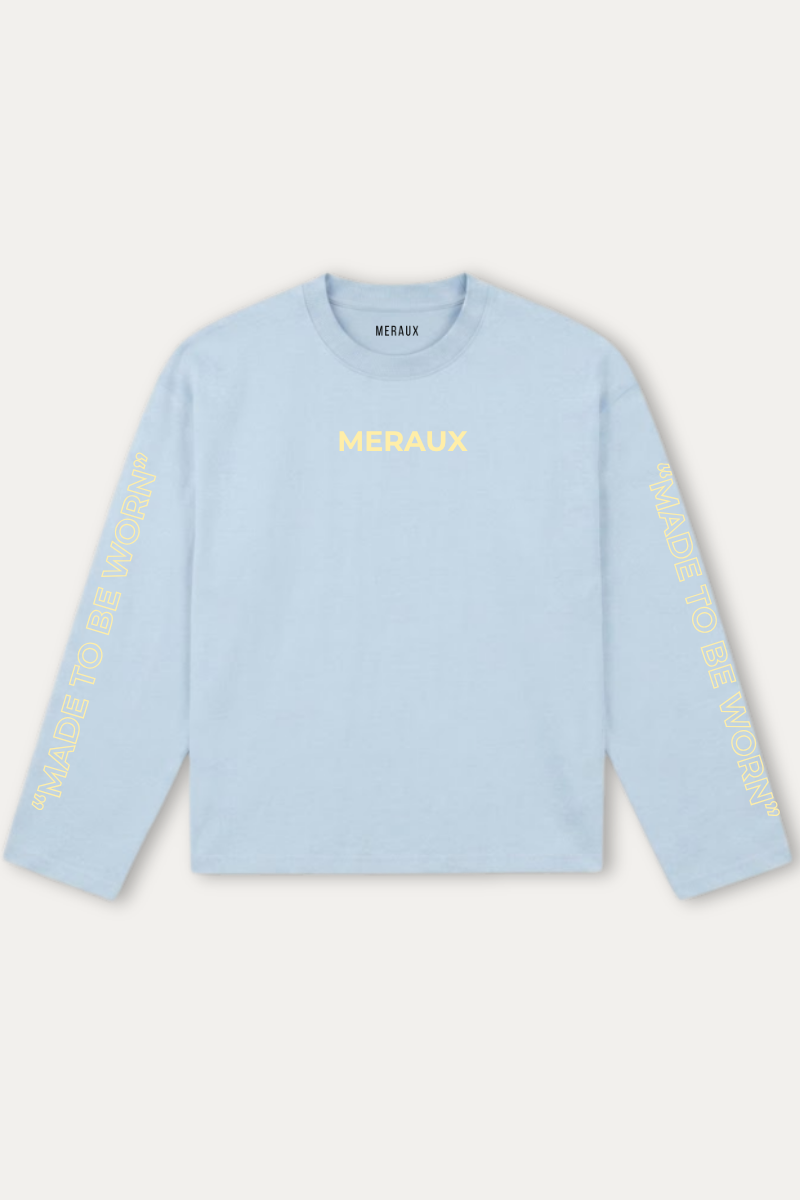 Arch Longsleeve – Light blue / Beige
