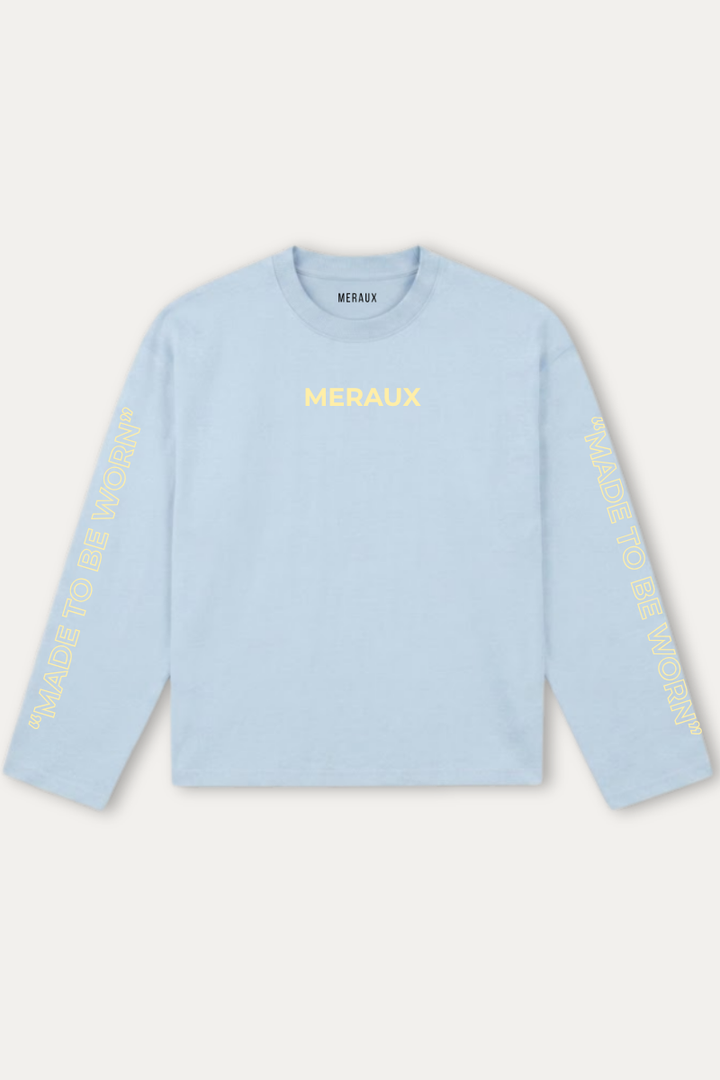 Arch Longsleeve – Light blue / Beige