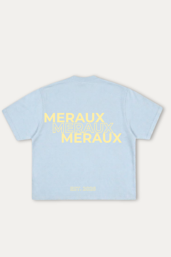 Arch Tee – Blue / Beige