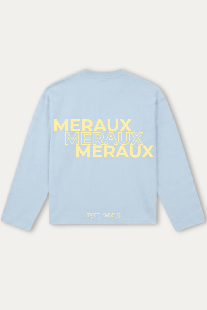 Arch Longsleeve – Light blue / Beige