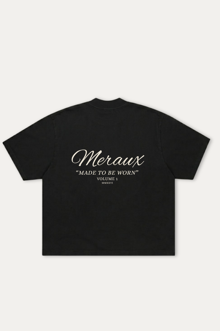Script Tee – Black / White