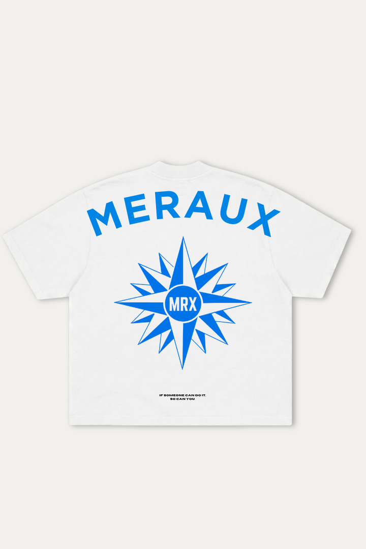Northstar Tee – White / Blue