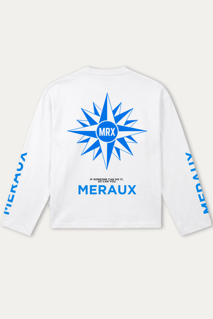 Northstar Longsleeve – White / Blue