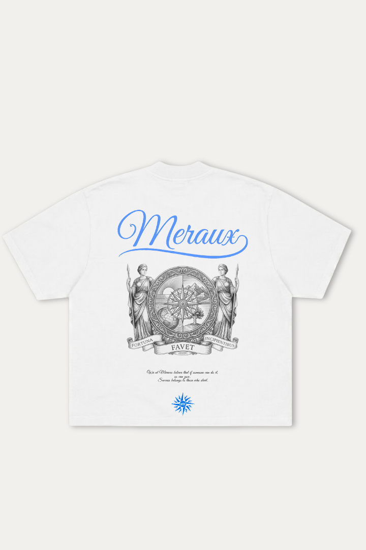 Fortuna Tee – White / Blue