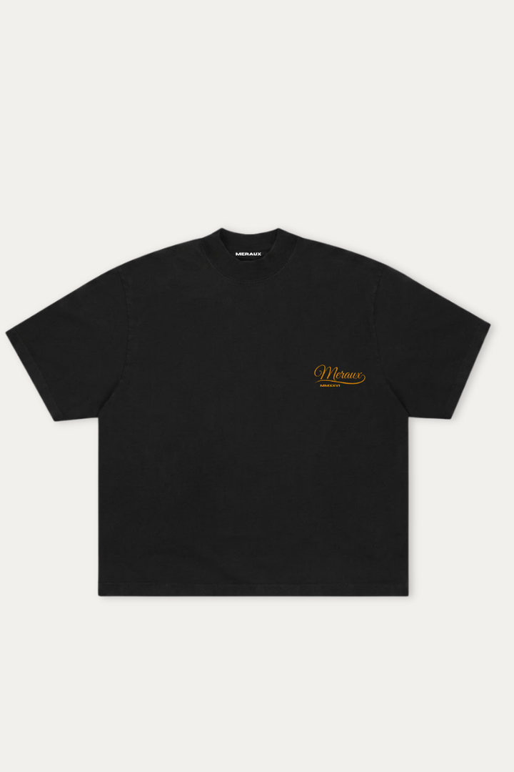 Fortuna Tee – Black / Orange