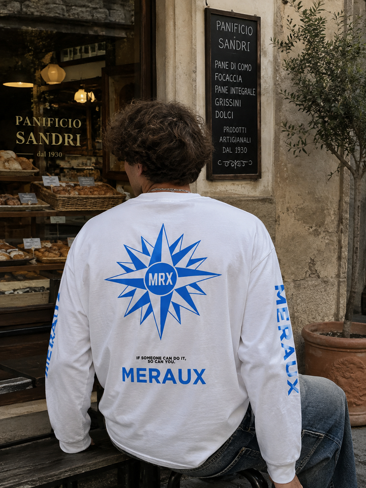 Northstar Longsleeve – White / Blue